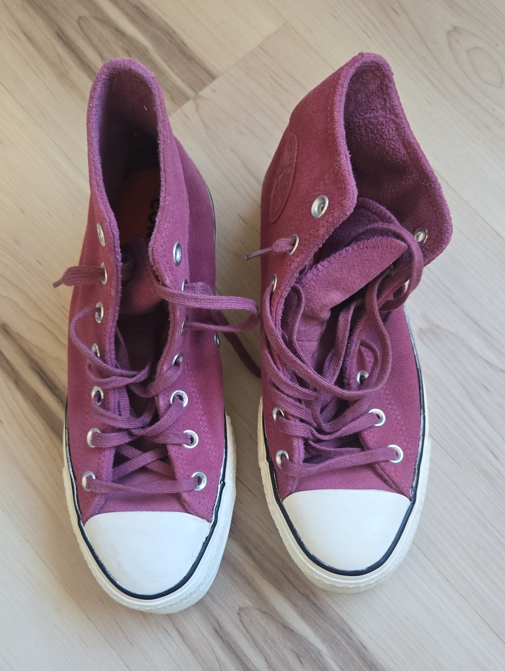 Converse Chuck Taylor All Star Platform Sneakers, Strawberry, Size 8.5 - Picture 3 of 6